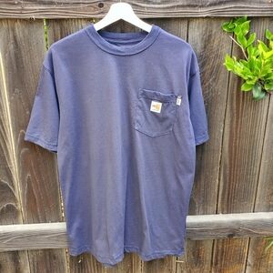 Carhartt Men's Navy Blue Pocket T-Shirt